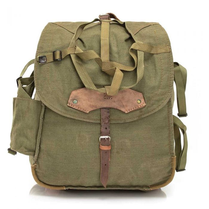 Romanian Canvas Vintage Rucksack Leather Straps – Army Navy Supply