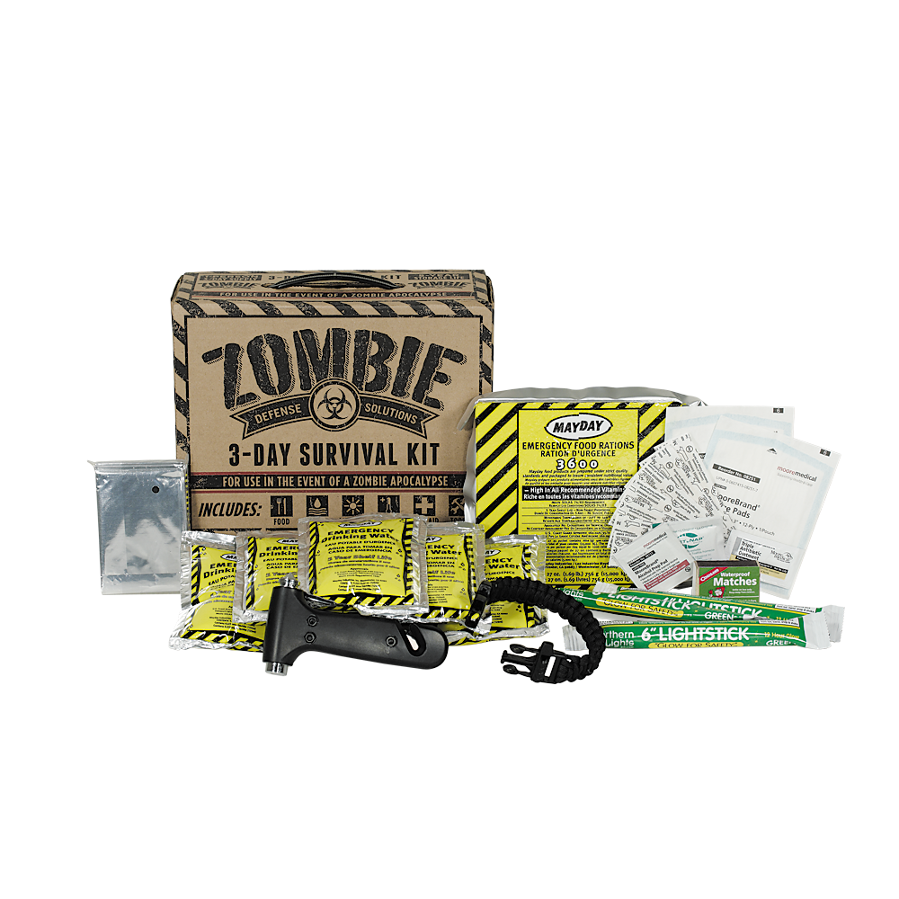 Zombie Defense Solutions: 3-Day Survival Kit