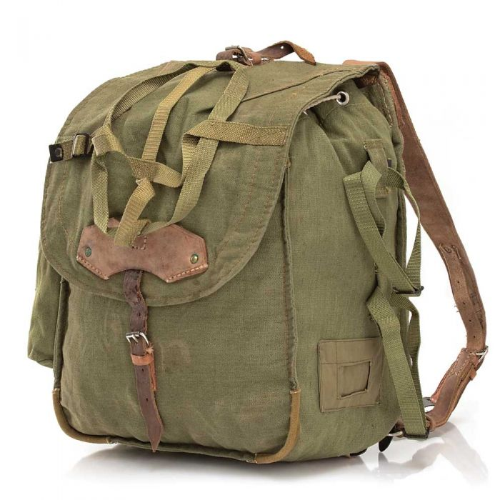 Romanian Canvas Vintage Rucksack Leather Straps – Army Navy Supply