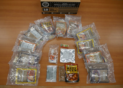 MRE Basic - Case of 12 Essential Reasy-To-East Survival Meals